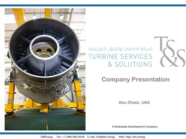 company presentation