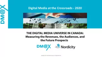 Digital Media at the Crossroads - 2020