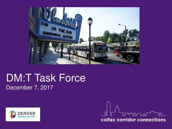dm t task force
