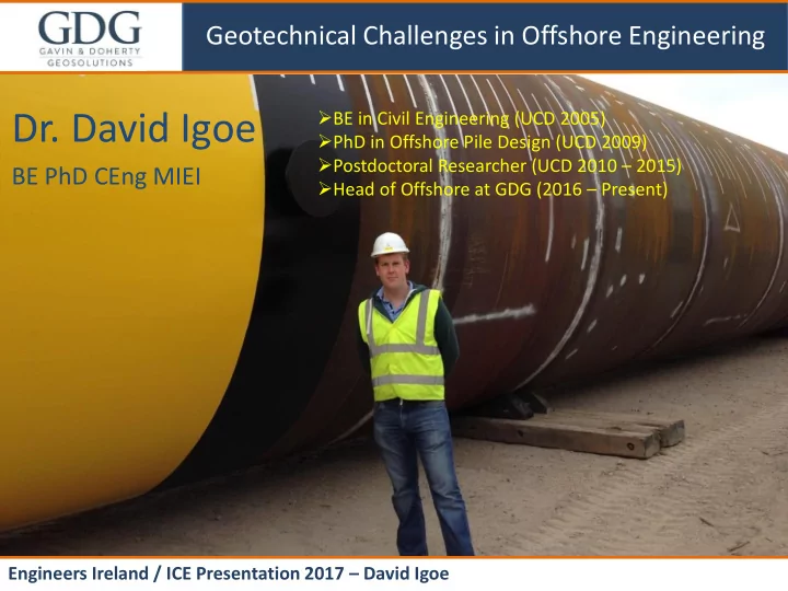 dr david igoe