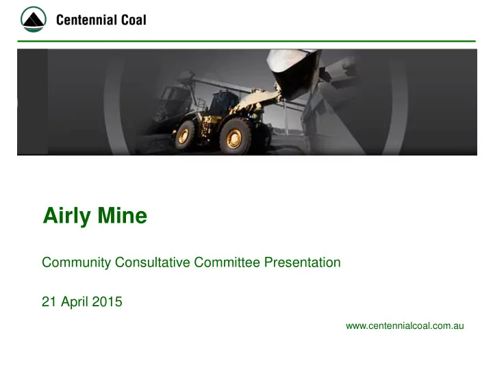 airly mine