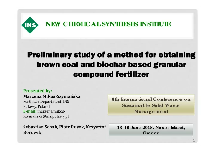 preliminar preliminary study of a method for obt y study