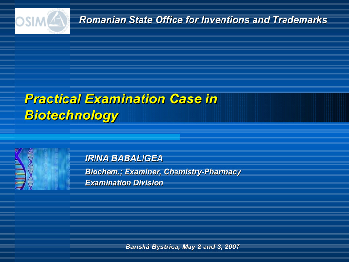 practical examination case in in practical examination