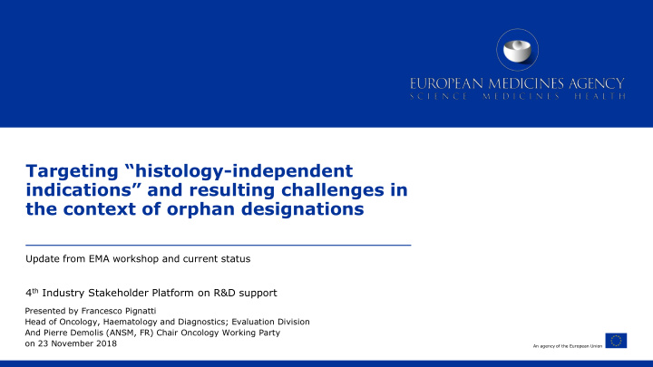 the context of orphan designations