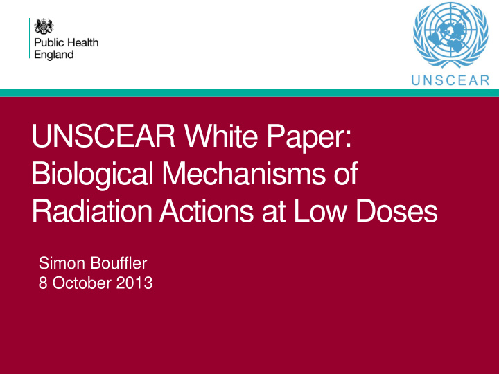 unscear white paper