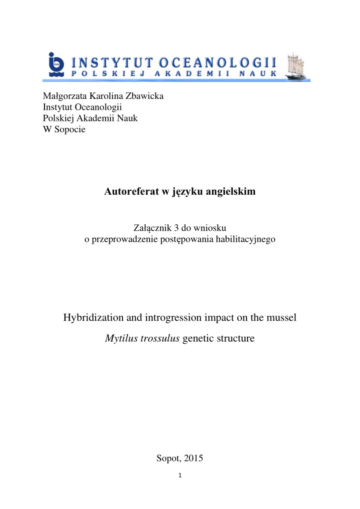 autoreferat w j zyku angielskim