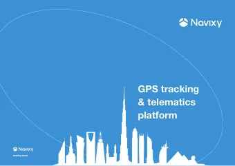 GPS tracking  &amp; telematics  platform  Telematics technology is evolving rapidly. Recent studies