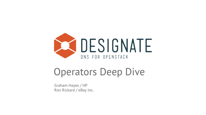 operators deep dive
