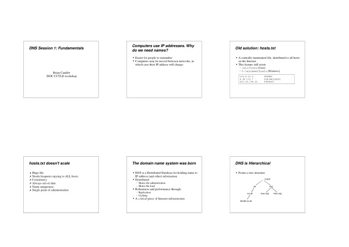 computers use ip addresses why dns session 1 fundamentals