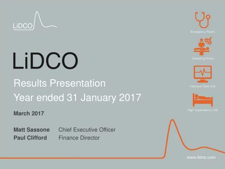 results presentation year ended 31 january 2017