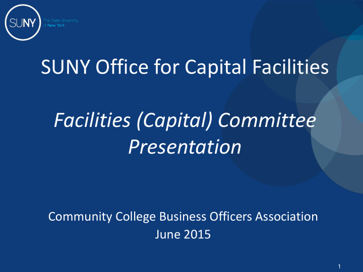 facilities capital committee presentation community
