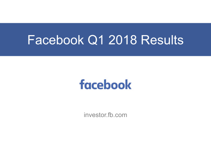 facebook q1 2018 results