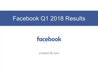Facebook Q1 2018 Results  investor.fb.com  Daily Active Users (DAUs)  In Millions  Rest of World
