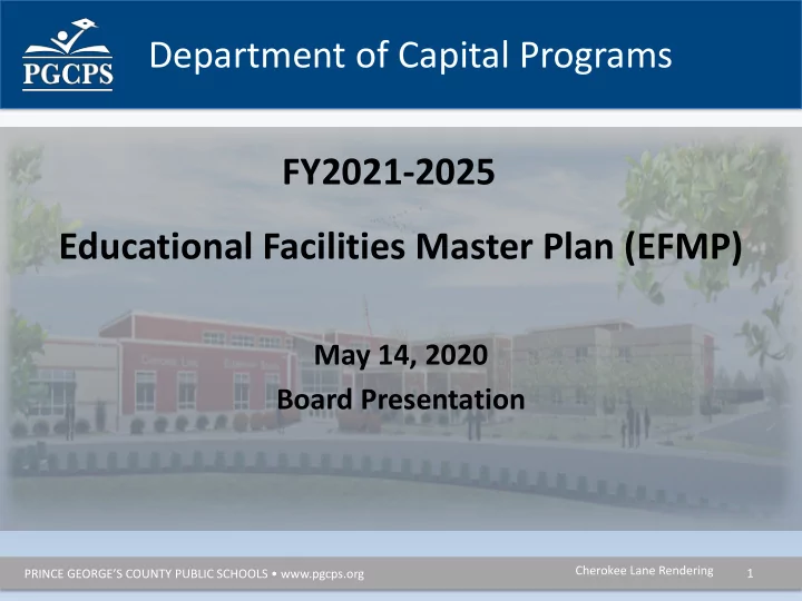 department of capital programs fy2021 2025 educational