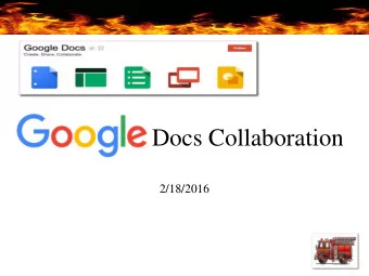 Docs Collaboration 2/18/2016  In Chrome, open your school account.  If you have not signed into