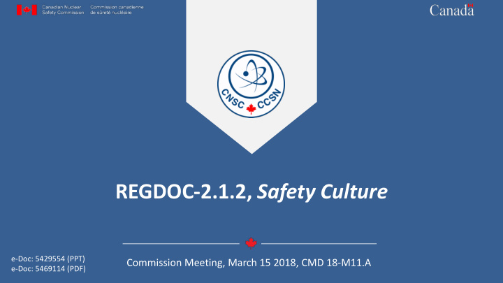 regdoc 2 1 2 safety culture