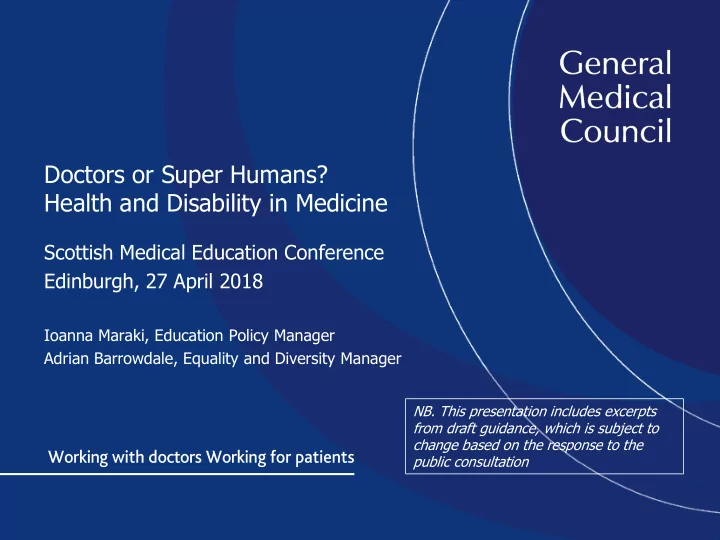 health and disability in medicine