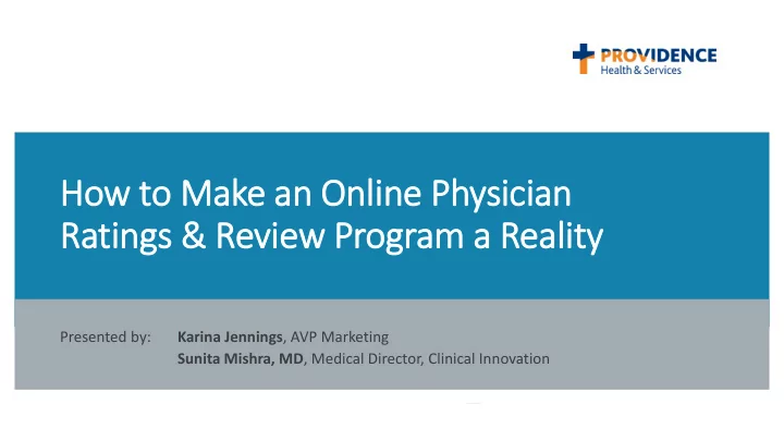ho how to make a e an on online p e physician ra rati
