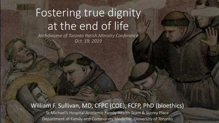 fostering true dignity
