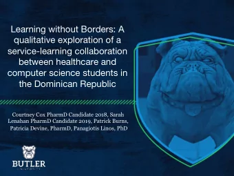 Learning without Borders: A  qualitative exploration of a  service-learning collaboration  between