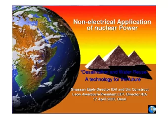 Non-  -electrical Application  electrical Application  Non  of nuclear Power  of nuclear Power