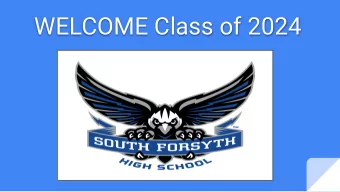 WELCOME Class of 2024  Pathways at SFHS  Series of 3 courses in a sequence which progress deeper