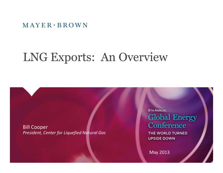 lng exports an overview