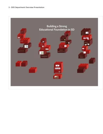 3 - DOE Department Overview Presentation 72 percent of eligible teachers  participating in