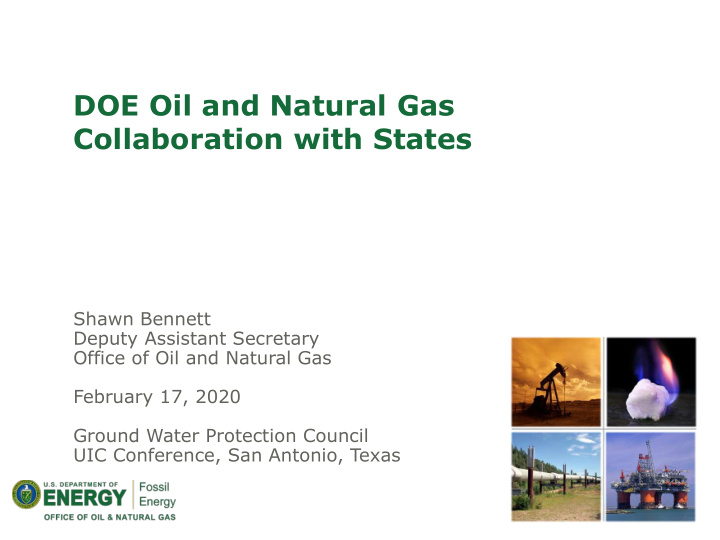 doe oil and natural gas collaboration with states