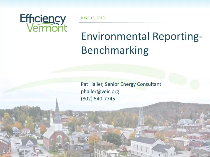 environmental reporting