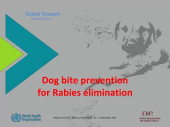 Dog bite prevention  for Rabies elimination Maison de la Paix - Geneva, Switzerland - 10  11