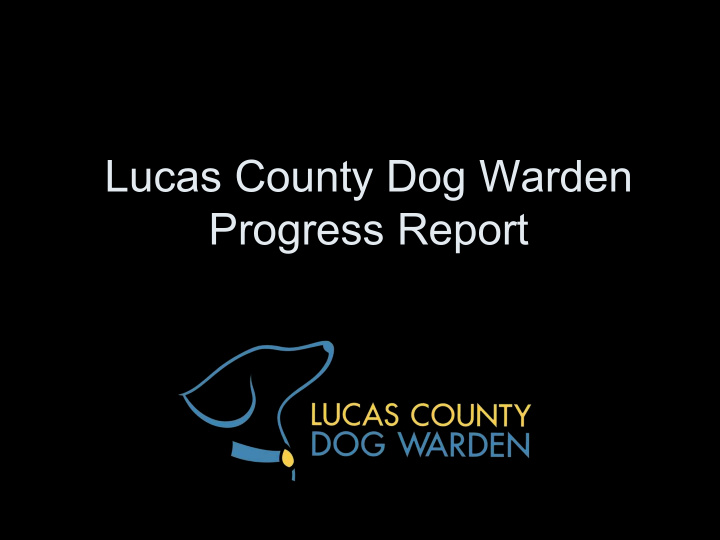 lucas county dog warden progress report
