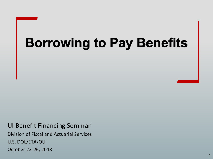 ui benefit financing seminar