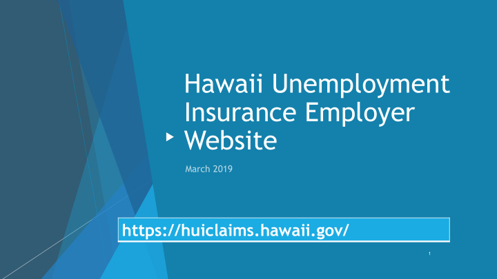 hawaii unemployment