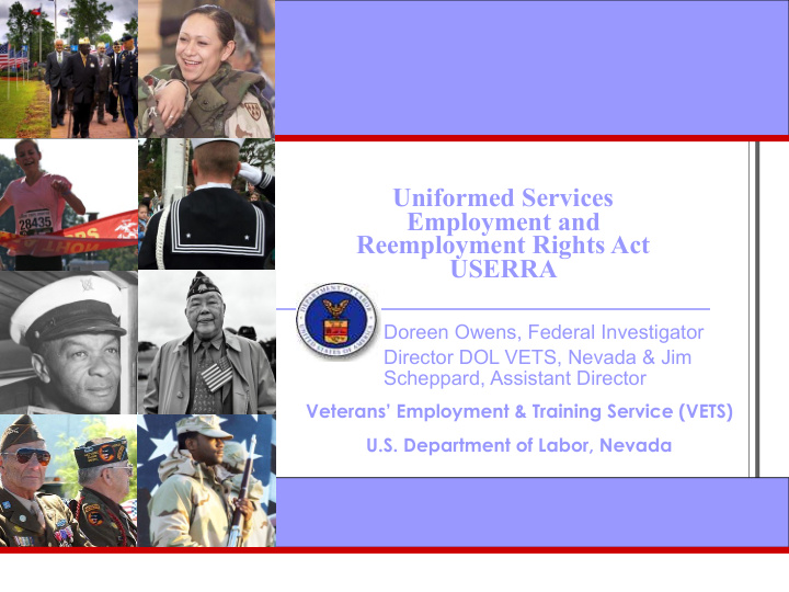uniformed services employment and reemployment rights act