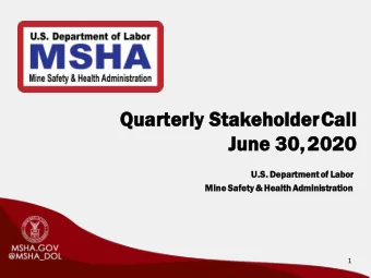 Qua  Quart  rterly  y Stak  Stakeh  ehold  lderCall  ll  Ju  June  e 30  30,2020  0  U.S.  . De