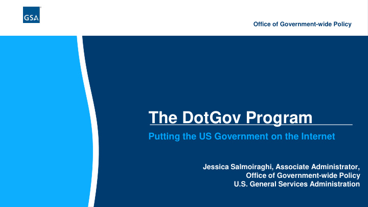 the dotgov program