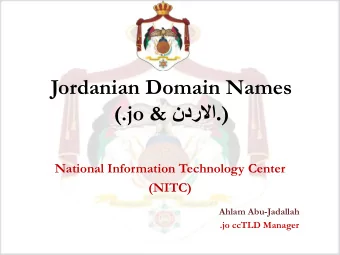 .  )  (.jo &amp;  National Information Technology Center  (NITC)  Ahlam Abu-Jadallah