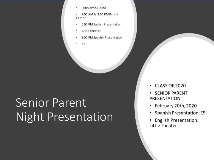 senior parent