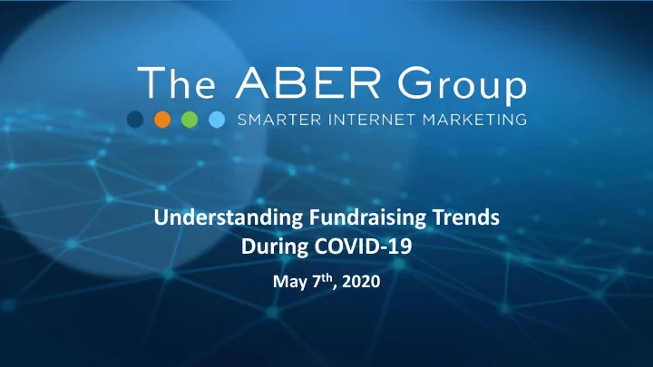 understanding fundraising trends