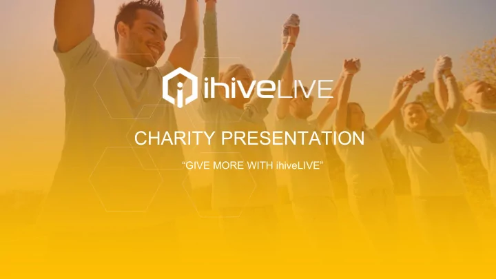 charity presentation