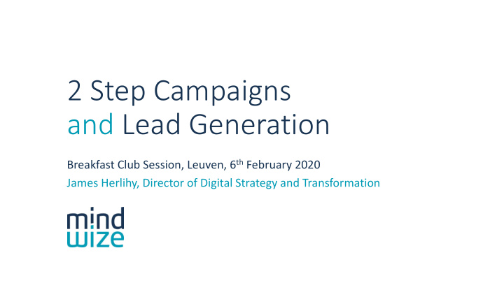 and lead generation
