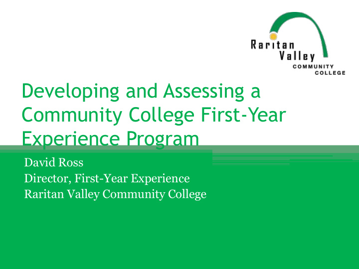 community college first year