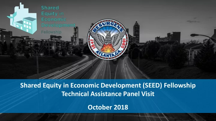 shared equity in economic development seed fellowship