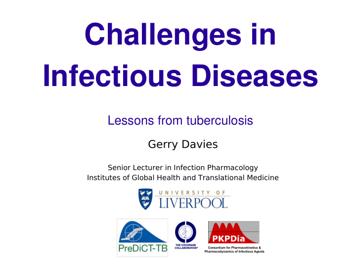 challenges in infectious diseases