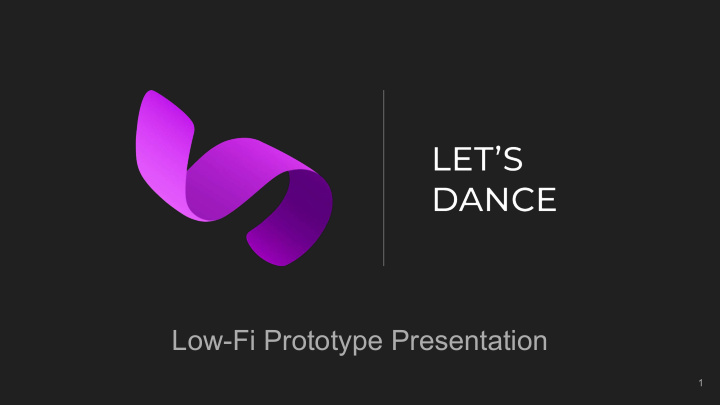 low fi prototype presentation