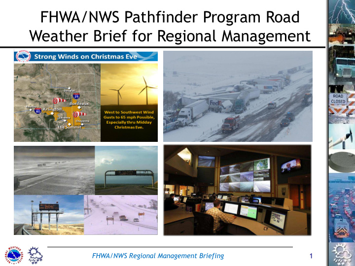 fhwa nws pathfinder program road weather brief for
