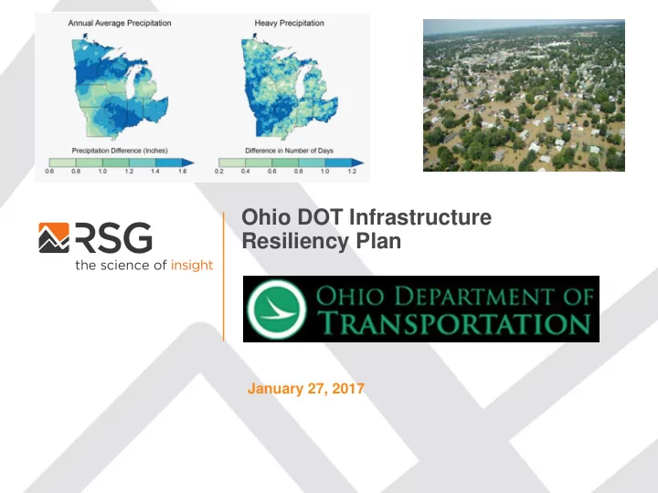 ohio dot infrastructure resiliency plan