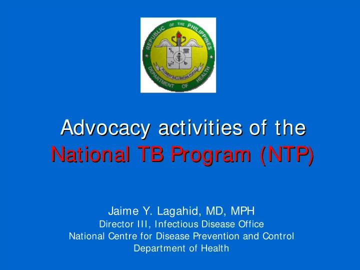 advocacy activities of the advocacy activities of the