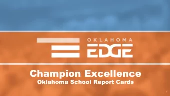 Champion Excellence  Oklahoma School Report Cards  1  2  Academic Achievement Recognizes
